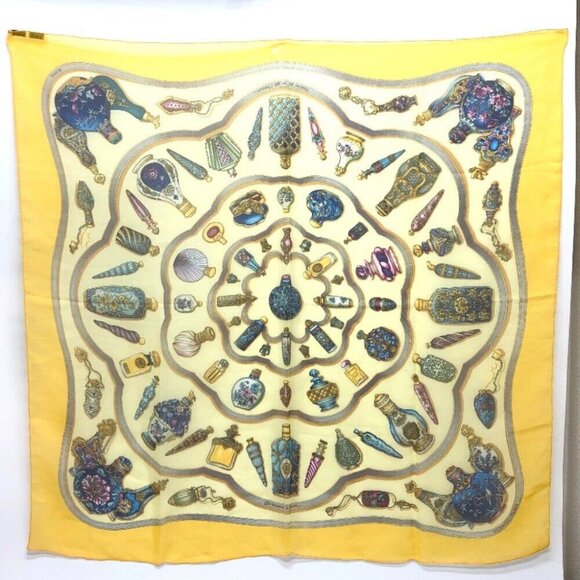 HERMES Qu importe le flacon Scarf Accessories Silk Carre90 Scarf - Picture 1 of 8